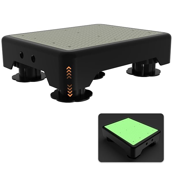 ADJUSTABLE STEP STOOL FOR ADULTS, NOCTILUCENT BED STEP...