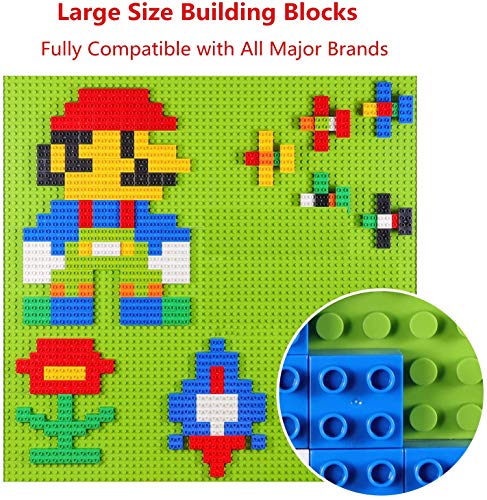 burgkidz Large Building Blocks, Classic Toddler Creative Building Blocks, Compatible Blocks Building Toy, STEM Educational Gift for Children Ages 2-5 Years