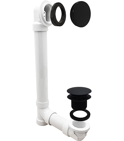 Amazon.com: Westbrass Tip-Toe Sch. 40 PVC Bath Waste with One-Hole