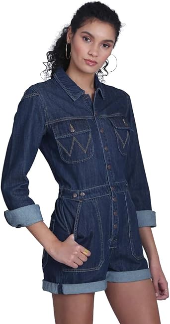 denim utility playsuit