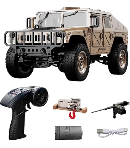 Amazon.com: 1/10 US GM Hummer H1 Military Truck 4WD Crawler RTR