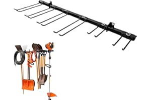 StoreYourBoard Tool Storage Rack – Heavy Duty Garage Tool Organizer Wall Mount for Garden Tools, Rakes, Shovels, Garage Hooks, Steel Gear Hanger Holds 300 lbs