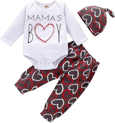 baby boy valentines pajamas