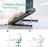 LIANGSTAR 6 Fan Laptop Cooling Pad 12-17 inch with 7 Height Adjustable Stand view 7