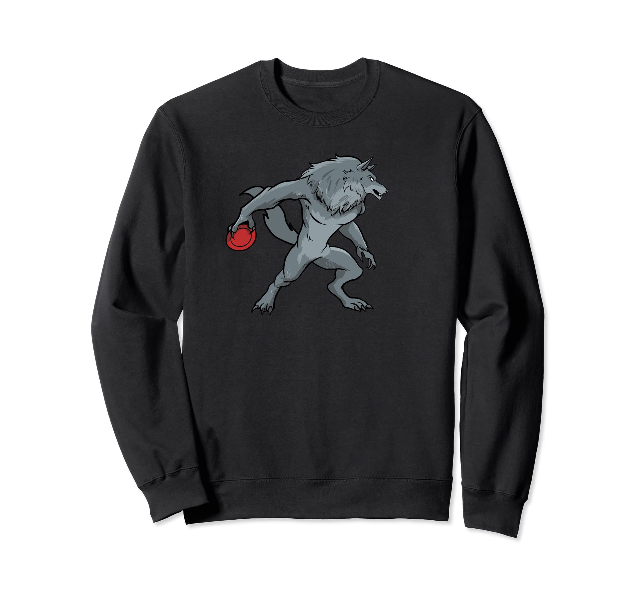 Disc Golf Wolf - Frolf Frisbee Golf Sweatshirt