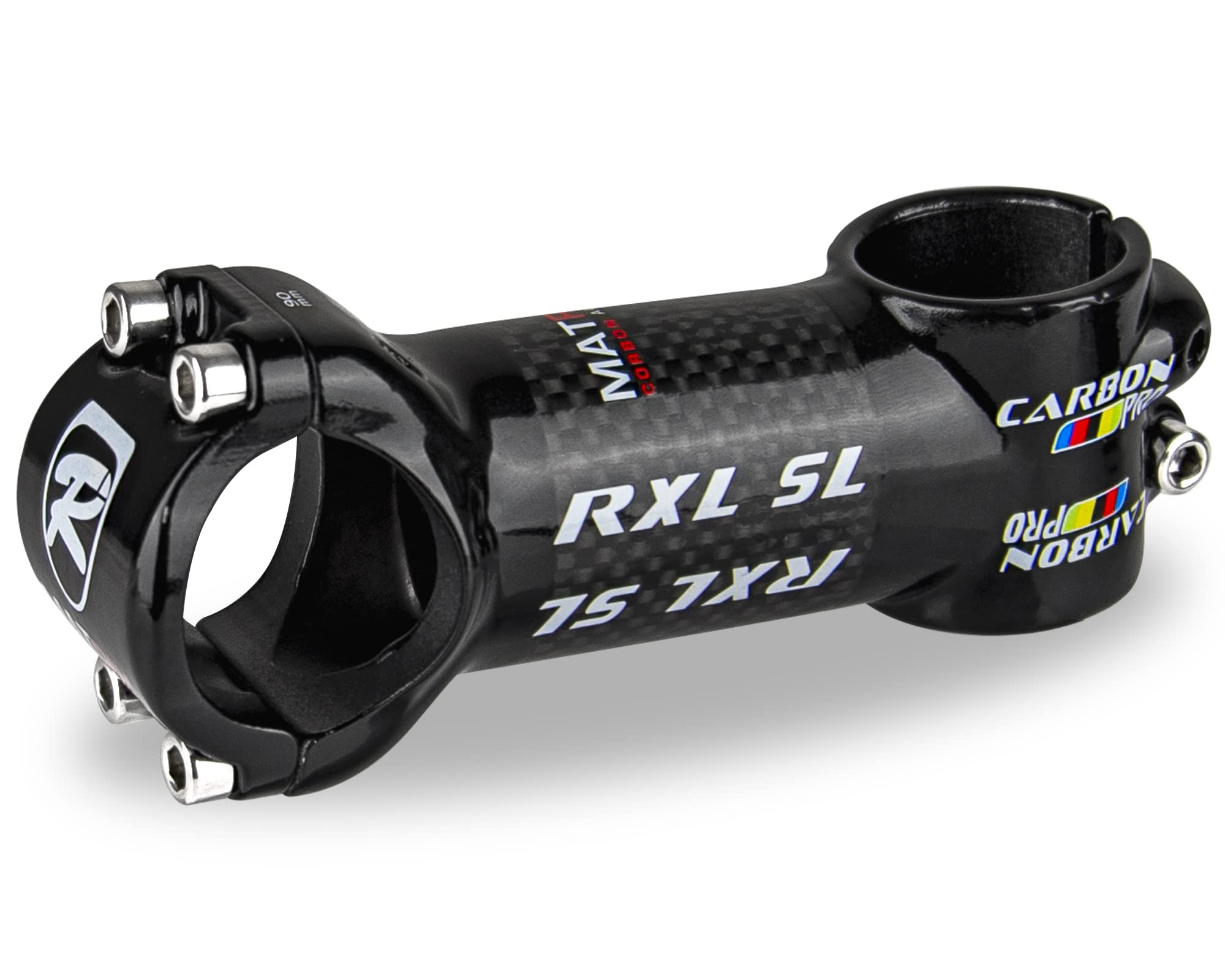 LOVEJIA MTB Stem 31.8, Mountain Bike Stem, Road Bike Stem 100mm 6 Degree Bike Stems, 3K Lightweight Fixie Handlebar Stem for Downhill Gravel Fixie Hybrid Dirt MTN BMX Bike