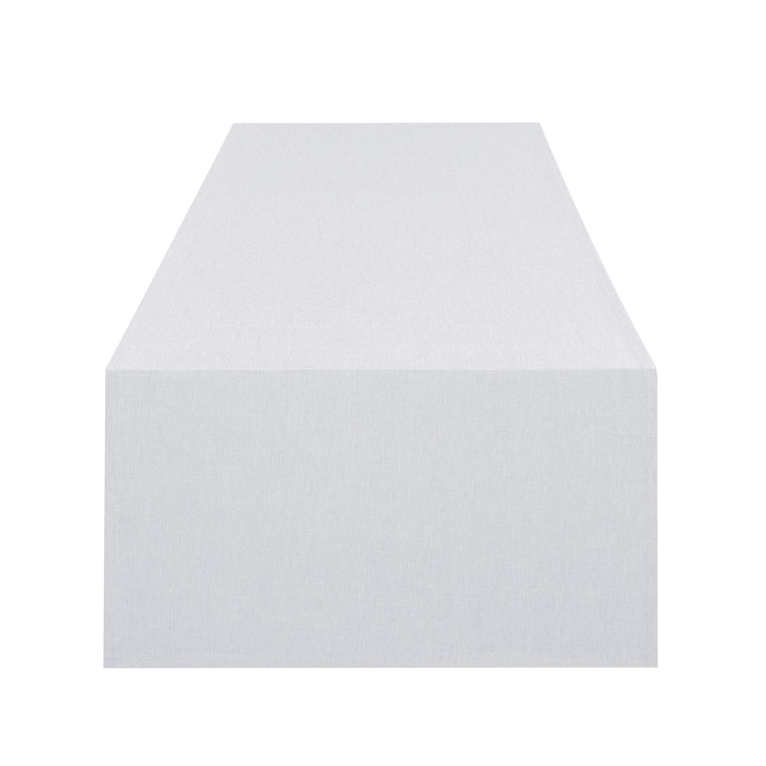 Tischdeckenshop24 Table Runner VIENNA white premium, stain resistant, all-season, rectangular 40x140 cm