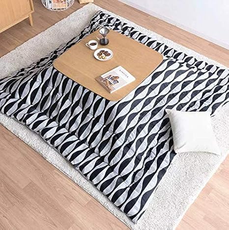 Amazon こたつ布団 長方形 こたつ掛け布団 おしゃれ シンプル モノトーン モダン 大人 ナチュラル こたつ 掛け布団 省スペース コンパクト コタツ布団 薄掛け マイクロファイバー 薄掛けこたつ布団 長方形 0 250cm ブラック こたつ布団 オンライン通販