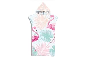 LOMTRATS Quick Dry Surf Poncho Changing Towel Robe Hoodie for Adults Men Women,Microfiber Swimming Beach Surfing Diving Home Hot Springs Bathing Parka