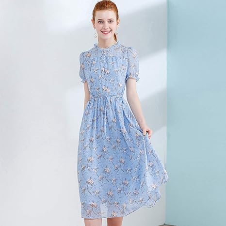 chiffon dresses with sleeves uk