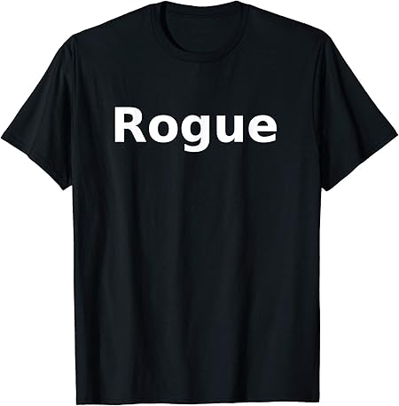 Womens Rogue T-Shirt. Tabletop Larp Board Games Role Playing RPG Large Cranberry