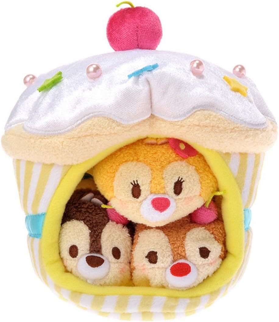 ミニツム カップケーキハウスセット Tsum Tsum ツムツム チップ デール クラリス ぬいぐるみ おもちゃ Amazon