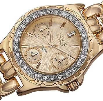 بورجي ساعة عملية كاجوال نساء انالوج بعقارب متعددة Bur117yg Amazon Ae