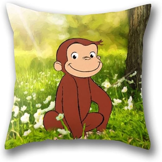 Amazon Com Gardear Curious George Pillow Cover Standard Throw