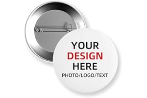 YZPPDHFC Custom Made Buttons with Picture, Custom Buttons Design Your Own, Memorial Photo Pins