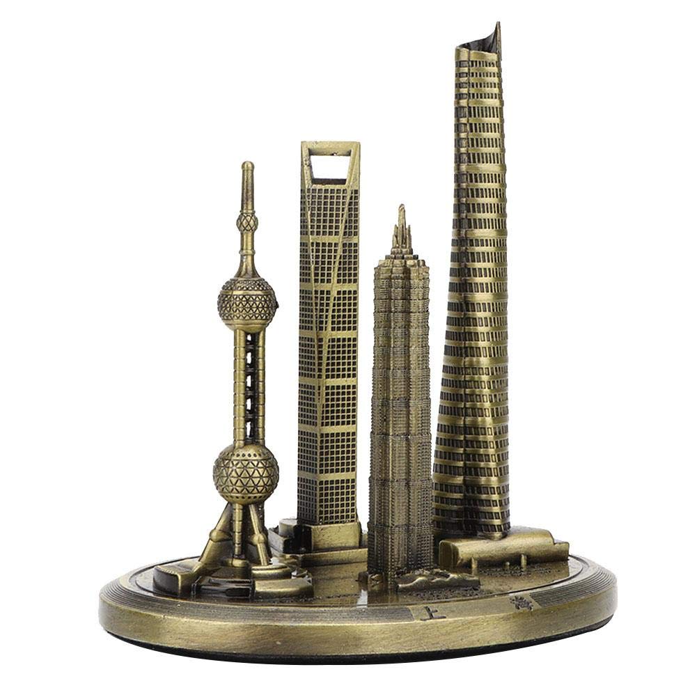 Taidda Shanghai Building Models, 2 Optional Color Shanghai Building Model Collection Model Oriental Pearl Tower Global Financial Center Souvenir Perfect Travling Gift for Frie