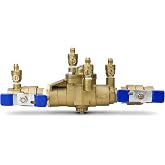 3/4" 009M3-QT Bronze Reduced Pressure Zone Assembly Backflow Preventer | RPZ Assembly, Prevent Backpressure and Backsiphonage,Quarter Turn Ball Valves, 009-QT