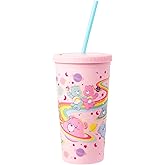Silver Buffalo Care Bears Matte Tall Plastic Tumbler Featuring Cheer Bear and Wish Bear, 20 Ounces