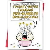 Funny 75th Birthday Card Gifts for Women, Unique Gifts for 75 Year Old Woman, Happy 75th Birthday Decoration for Mom Grandma