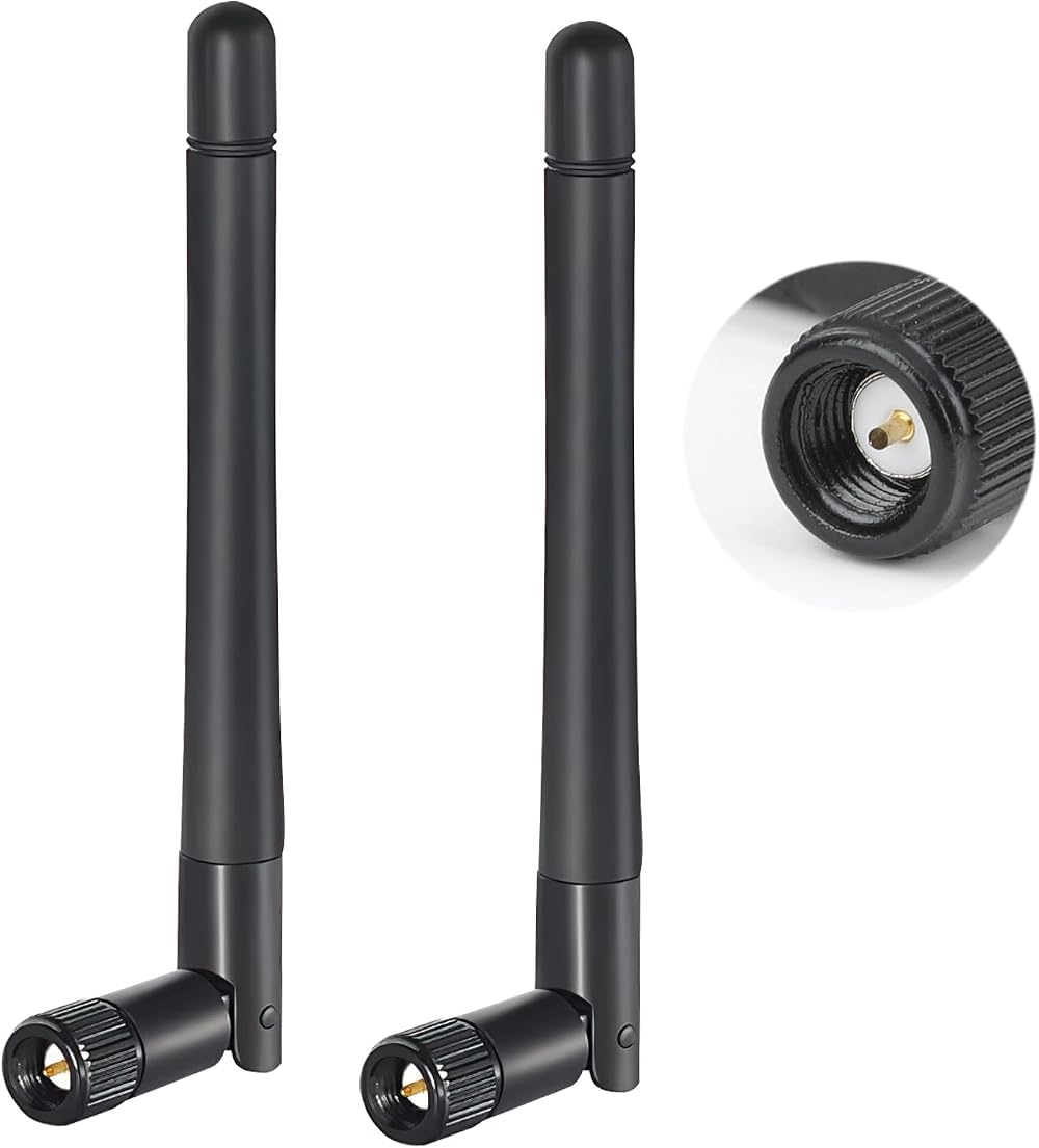 Tinshow 2 Pack SMA WiFi Antenna 2.4GHz 5GHz 3dBi MIMO Dual Band External