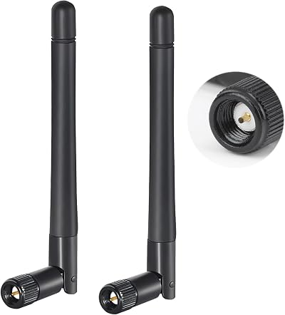 Tinshow 2 Pack SMA WiFi Antenna 2.4GHz 5GHz 3dBi MIMO Dual Band External