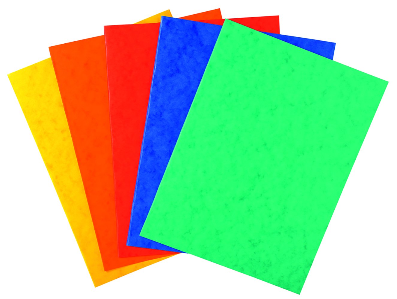 Exacompta - Ref 220000E - Square Cut Document Folders - 240 x 320mm in Size, Suitable for Storing A4 Documents, 225gsm Premium Pressboard - Assorted Colours (Pack of 25)
