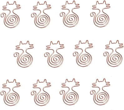 Amazon Com Phyxin Cat Binder Paper Clips 12 Pieces Cute Cat