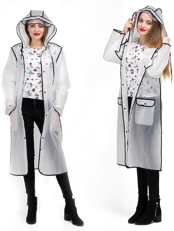 Amazon ヤング Young レインコート レディース おしゃれ 18雑誌品 Eva 厚く 多機能 レインポンチョ 自転車 バイク アウトドア 通勤 通学 防水 ロング ポンチョ 繰り返し使える クロス付け レインコート ポンチョ 通販