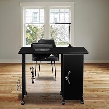 binrrio mesa de manicura para manicura y manicura mesa de acero para el salon de spa mesa de acero para unas escritorio escritorio escritorio