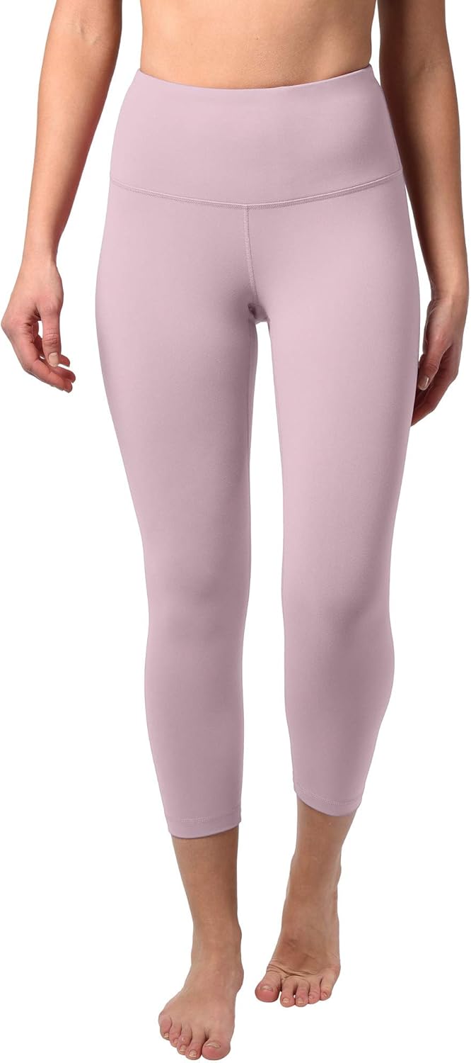 90 Degree By Reflex High Waist Squat Proof Capris - 22” Interlink Workout Capris: Clothing