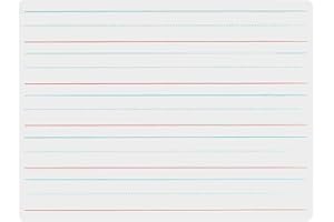Dry Erase Lapboards with Lines - Pack of 1 Lined Whiteboard - 9x12 - Student Single Sided - Improve Children's Classroom Lear