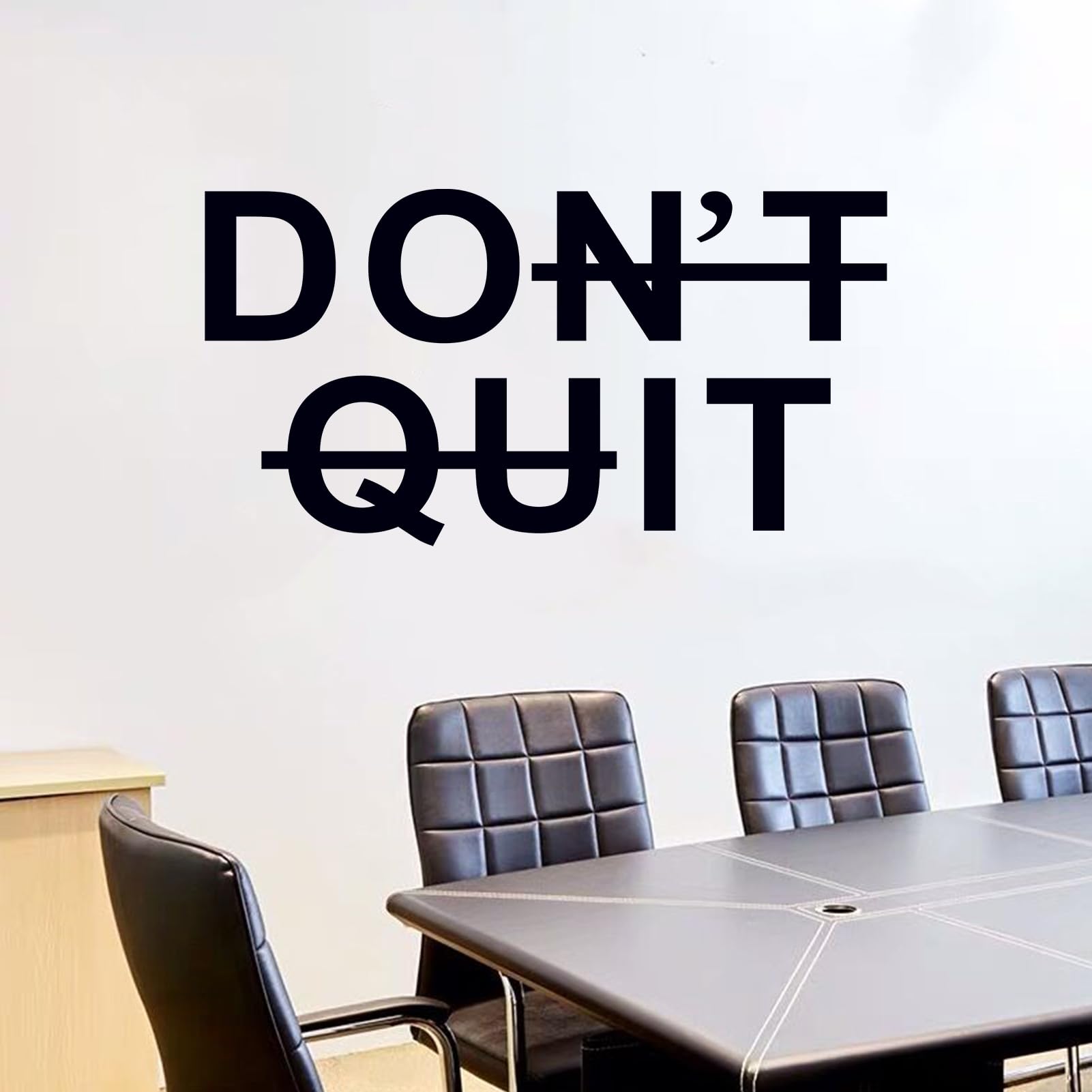 AnFigure Gym Quotes Wall Decals: Inspirational Office Vinyl Art Wall Stickers for Garage Classroom School Workspaces - Don't Quit Do It 36.2"X19"