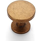 Asidrama 10 Pack Antique Brass Kitchen Cabinet Knobs Dresser Knobs Vintage Retro Drawer Knobs Cabinet Hardware Zinc Knobs for Dresser Drawers