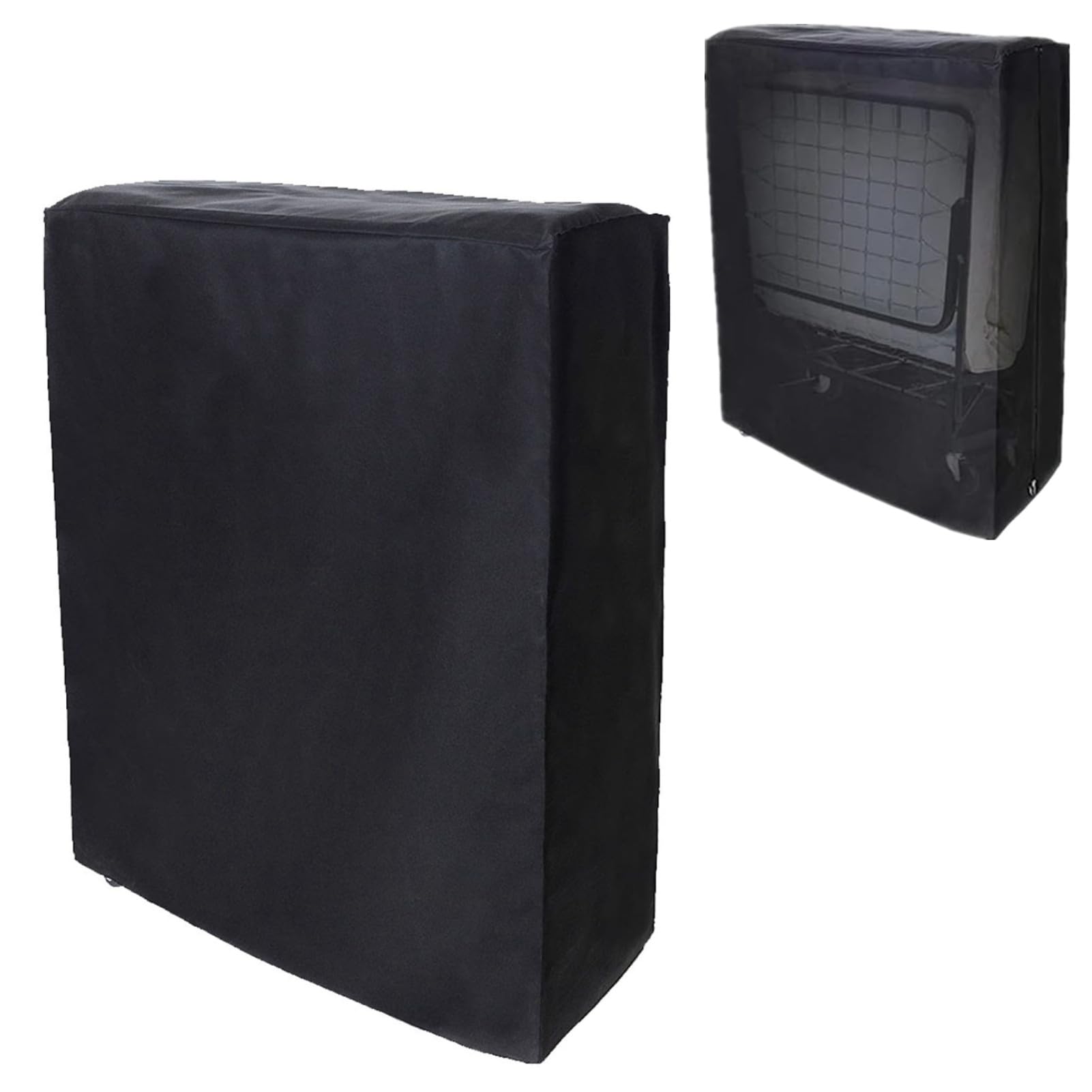 Mumusuki Folding Bed Blanket Black Portable Folding Bed Blanket Furniture Dustproof Protective Cover for Indoor and Outdoor Use (85 x 33 x 107 cm)