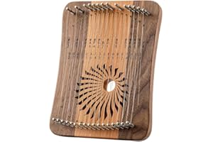RD MUSIC Hluru lyre harp 17/31 strings Harpika (31 strings, American Cherry + North American Walnut)