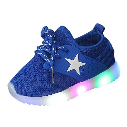Unisex Kinder Schuhe mit Licht LED Leuchtende Blinkende Sneaker,Dorical Babyschuhe Sommer Atmungsaktiv Mesh Sportschuhe Lauflernschuhe Krabbelschuhe mit Weiche Sohle 21-35 Turnschuhe