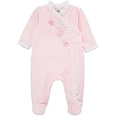 Little Me Clothes for Baby Boys' and Girls' Velour Footie Sleeper Rompers