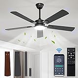 JOFIOS Ceiling Fans with Lights,52 inch Ceiling Fan