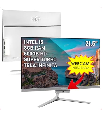 第11世代i5 Dell Inspiron 24 5400 AIO 512GB Dell Inspiron 5400 AIO 23,8 polegadas FHD Touch All in One