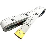 6 Pack Soft Tape Measure Double Scale 60-inch/150cm,Craft Vinyl Ruler for Body Weight Loss Medical&Body Sewing Measurement,Fabric Craft Tape Measure (White