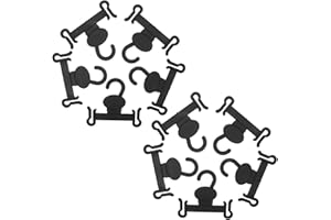 MALUGOGO 30pcs Black Plastic Shoe Display Hooks Slippers Holder for Retail Hanging Shoe Rack Storage