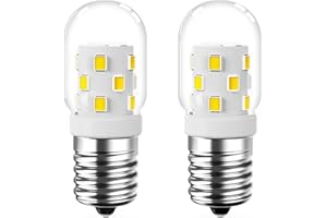 SSQY LED Microwave Light Bulbs,Under Hood Whirlpool Microwave Bulb,Dimmable 3W 40W Equivalent 400LM,120V, E17 Intermediate Base Appliance Light Bulb Over Stove, Daylight White 6000k 2 Pack
