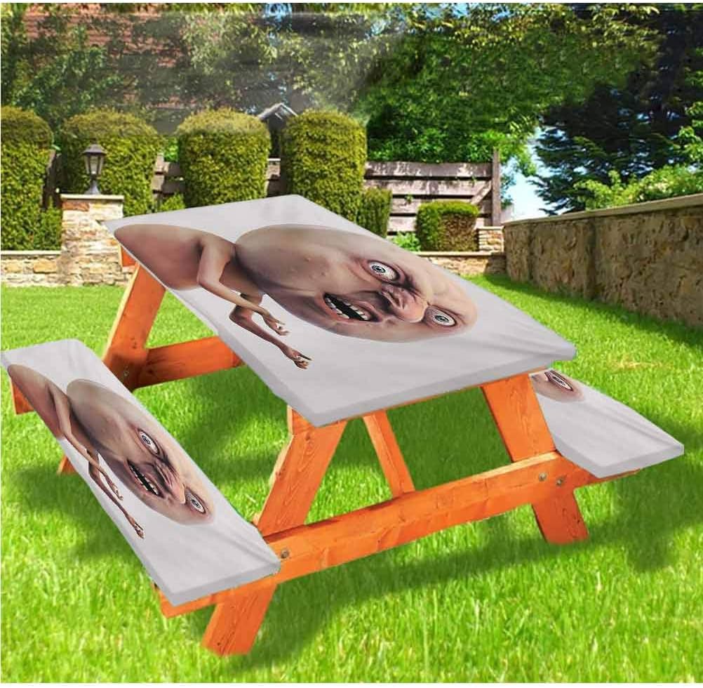 Humor Picnic Table & Benches Cover,Scary Meme with Why You No