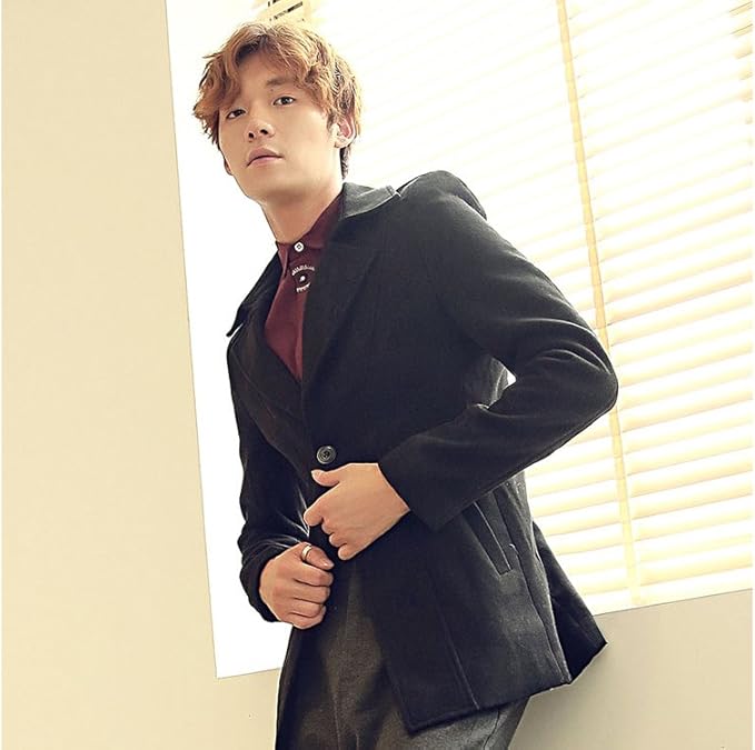 Amazon ジャストモード Just Mode メンズ メンズアウター ジャケット ラシャ料 ダウンジャケット メンズコート お洒落 無地 3色 ブラック Xxl コート ジャケット 通販