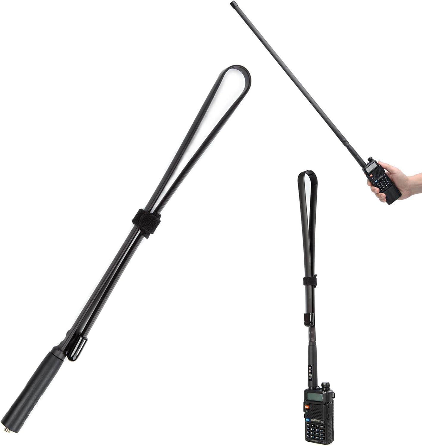 29 Inch Foldable/Tactical Raido Antenna Walkie Talkies Dual Band UV VHF/UHF 144/430Mhz Antennas Two Way Radio Connector for Kenwood Baofeng UV-5R UV82 888S F8HP Retevis H777 by WMM (72 cm): Home Audio & Theater