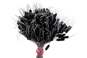 Fishing Bobber Black Fishing Tackle Silicone Fishing Line Resistance Rubber Stopper Cylindrical Transparent Fishing Floater