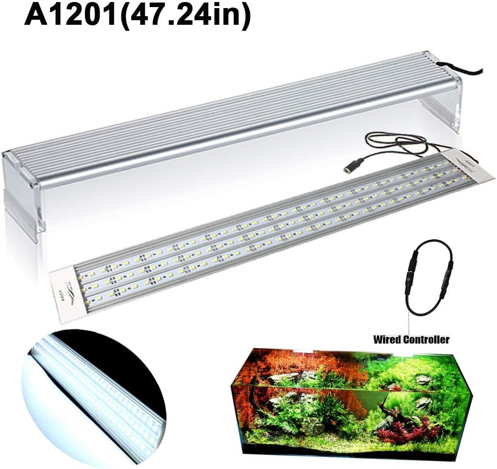 Chihiros Aquarium A serials LED Light Lamp Aquatic Plant LED Lighting Lamp Light for Aquarium Fish Tank Full Spectrum LED Light 7.87-23.6inch (A1201 for 120cm(47.24in) Tank)