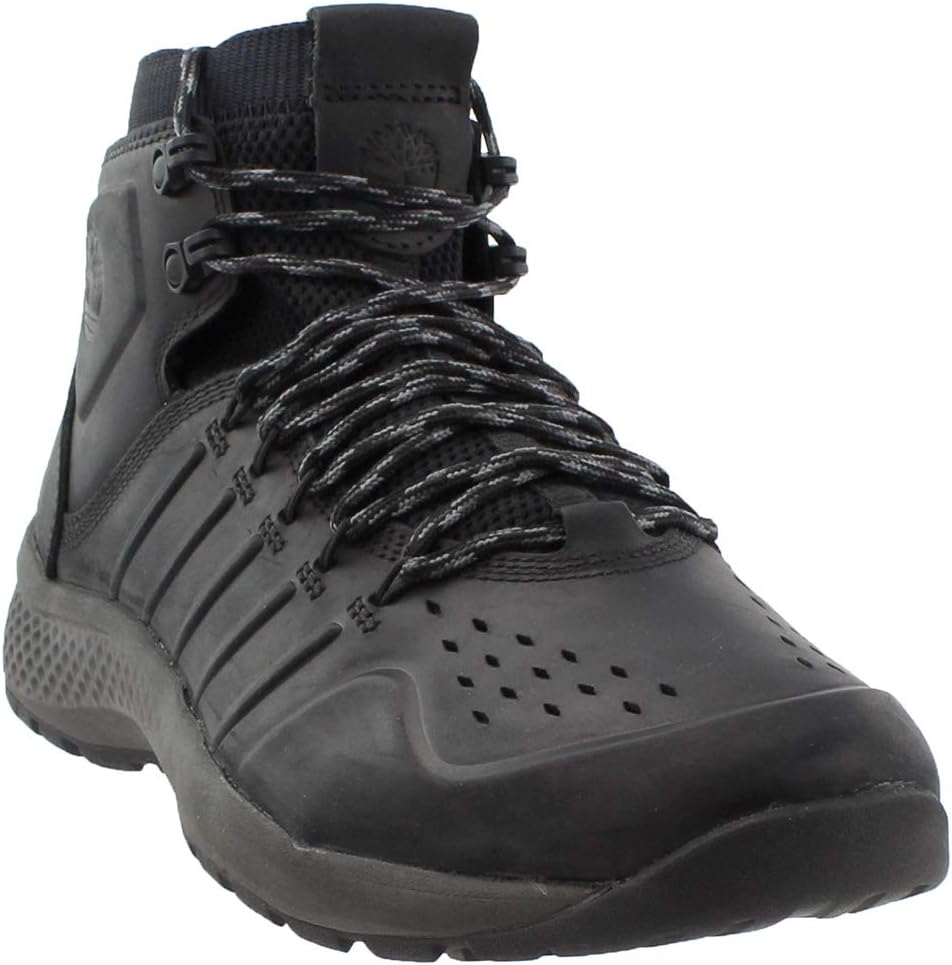 Mens FlyRoam Trail Mid Leather Blackout