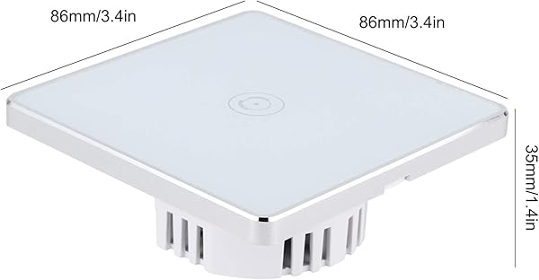 Smart Switch Smart WiFi Light Switch Funciona con Alexa Echo dot Google Home IFTTT Roqi y iOS Siri corriente nominal de 10A certificacin de producto CE FCC y ROHS estndar britnico material