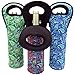 Wine Tote Carrier Bag/Purse For Champagne, Wine, Water Bottles (Paisley Designs)
